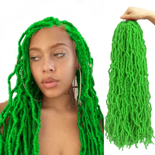 Miniatura 19 de 36 pulgadas, 7 paquetes de rastas suaves de ganchillo de cabello entero, no extendidas, largas y largas, trenzas de pelo sintético preenrolladas, 1b