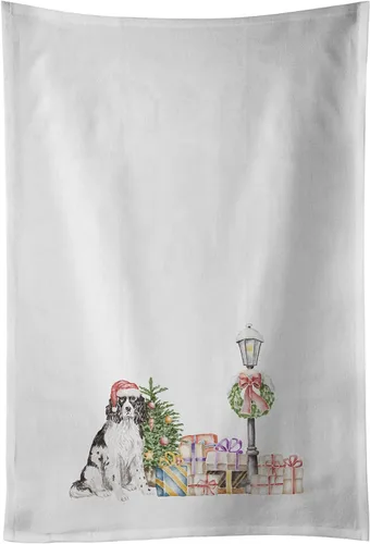 Miniatura 59 de Caroline's Treasures CK8100WTKT - Juego de 2 toallas de cocina con diseño de bulldog francés con diseño de país de las maravillas navideñas