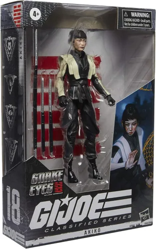 Miniatura 3 de G.I. Joe Serie clasificada Snake Eyes: G.I. Joe Origins Akiko Figura de acción coleccionable 18, juguete de escala premium de 6 pulgadas con paquete