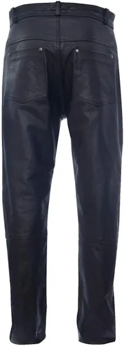 Miniatura 3 de Infinity - Pantalones clásicos de cuero para hombre, pantalones vaqueros
