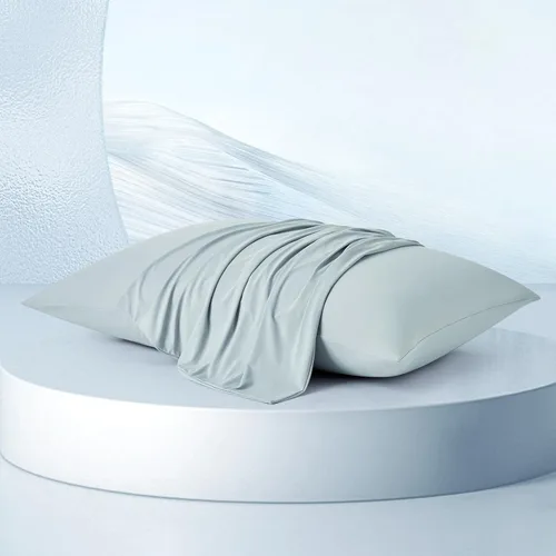 Dream Valley® Fundas de almohada refrescantes para personas que duermen con calor, más suaves que la seda, juego de 2 fundas de almohada de tamaño