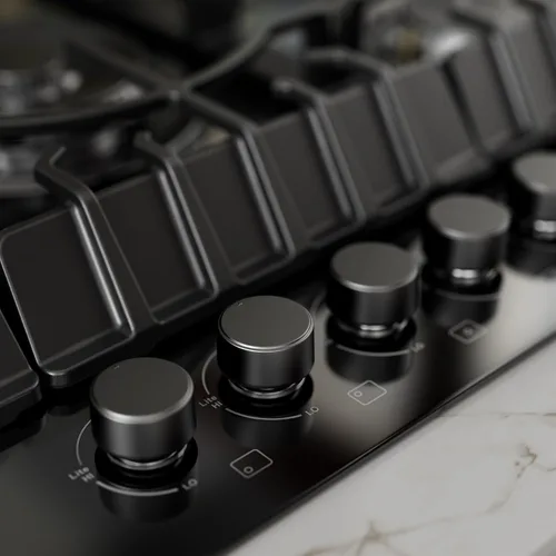 Miniatura 4 de Empava Placa de cocina de 36 pulgadas con 5 quemadores sellados Italia Sabaf de vidrio templado convertible NG/LPG en negro modelo 2025, gas 36