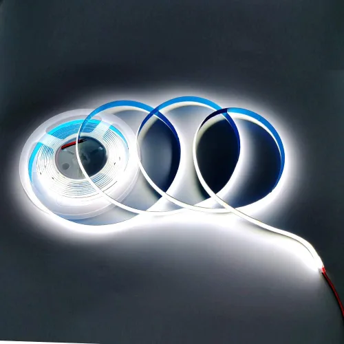 Miniatura 2 de Tira LED COB de 12 V CC de alta densidad flexible CRI 90+ luces blancas frías de 16.4 ft (luz blanca 6000 K, 384 LEDsm)