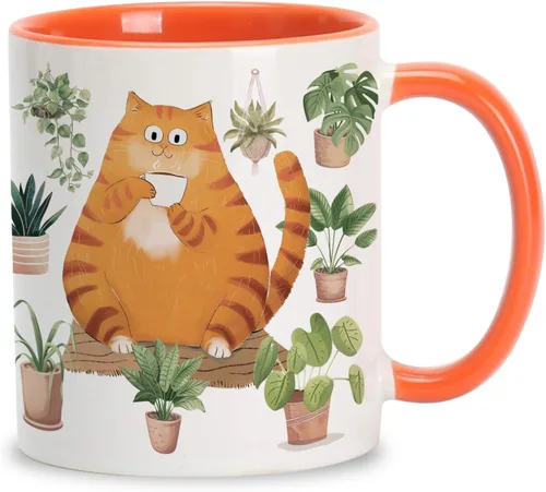 Miniatura 9 de Hyturtle Taza de café personalizada de lobo de otoño, regalos de cumpleaños para los amantes del lobo, regalos de decoración de otoño para casa
