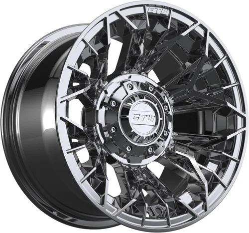 Miniatura 6 de GTW Juego de ruedas y neumáticos para carrito de golf de 12 pulgadas GTW Stellar Chrome Wheels en neumáticos radiales todo terreno con cinturón