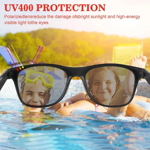 Miniatura 30 de TUPARKA Paquete de 20 lentes de sol para niños a granel para fiestas de verano en la piscina, fiestas de cumpleaños, bolsas de golosinas, color verde