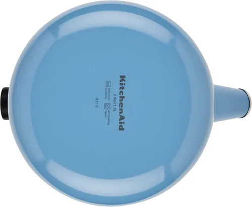 Miniatura 9 de KitchenAid Teakettles - Tetera silbadora de acero esmaltada y lista para inducción, tapa de acero inoxidable, 2 cuartos de galón, terciopelo azul
