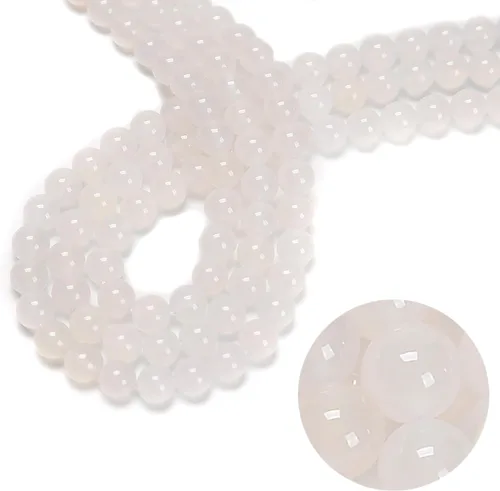 Miniatura 6 de 47 cuentas de jade esmeralda africana de 0.315 pulgadas (0.315 in), redondas naturales, sueltas, cuentas de piedra real, piedras preciosas genuinas