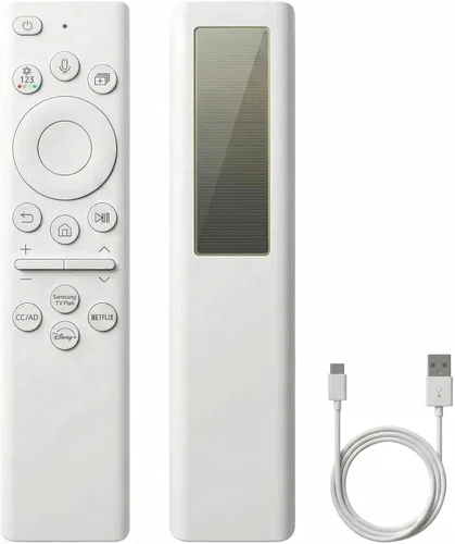 Miniatura 11 de para Samsung TV Remote BN59-01385A, compatible con Samsung Smart TV 2019-2025, control remoto de voz de carga solar, USB-C recargable