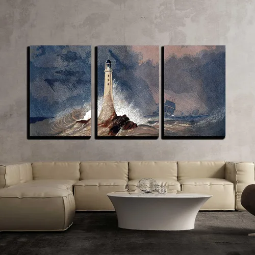 Miniatura 20 de wall26 - Arte de pared en lienzo de 3 piezas, delfín y león marino bajo el agua sobre fondo del océano mirándote - Arte moderno para el hogar