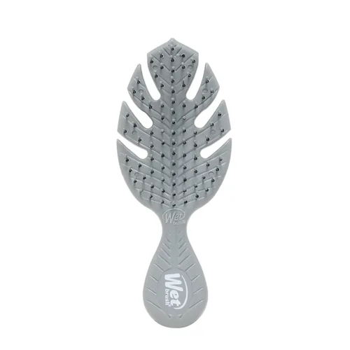 Wet Brush Go Green Mini desenredante, color gris – Cepillo desenredante para el cabello de viaje – cerdas IntelliFlex ultrasuaves que se deslizan a