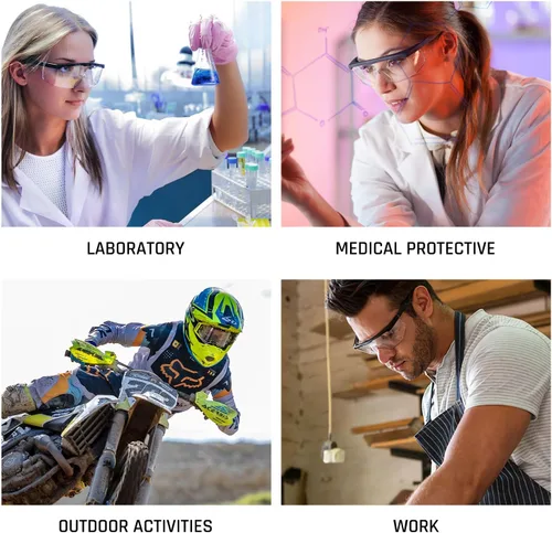 Miniatura 4 de Gafas de seguridad industriales con lente antivaho. Gafas de seguridad transparentes con protección UV400 antiarañazos