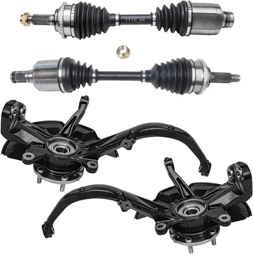 Miniatura 47 de Detroit Axle - Nudos de dirección delanteros de 2.5L de 2 piezas para Toyota 12-17 Camry, 2 nudos de dirección y conjunto de rodamiento de rueda