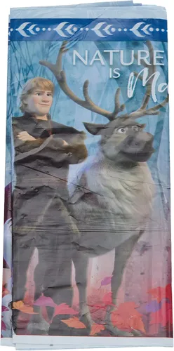 Disney Frozen 2 - Mantel de plástico para mesa, 54 x 96 pulgadas (1 pieza), material duradero, fácil de limpiar, diseño encantador para fiestas