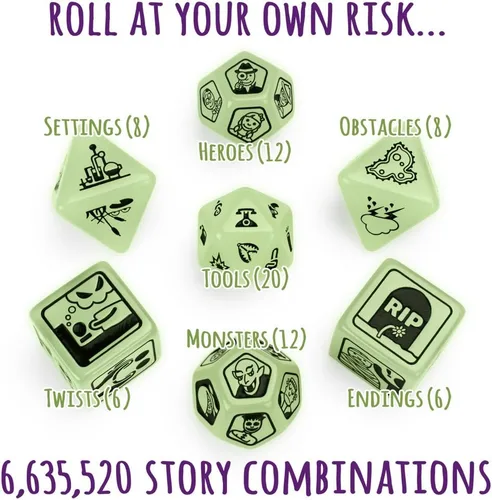 Miniatura 2 de Story Time Dice: Scary Tales - Brilla en la oscuridad por Imagination