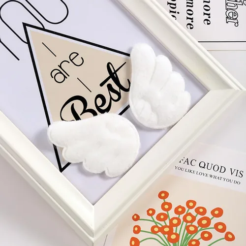 Miniatura 5 de Angel Wings Embroidered Appliques for White DIY Clothing Patches 15 Pairs Fabric Sew-on Decorations for ’s Garments Socks and Hats Accessories
