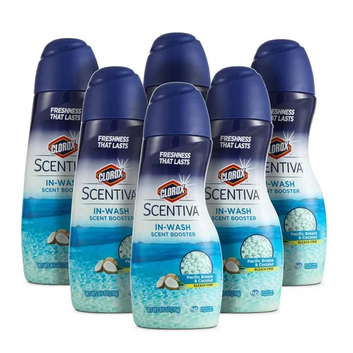 Miniatura 10 de Clorox Scentiva - Ambientador de fragancia para ropa, toallas y ropa de cama, eliminador de olores, aroma fresco de larga duración, 9.7 onzas