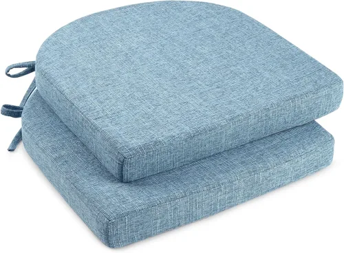 Miniatura 22 de downluxe Cojines para sillas de interior para sillas de comedor, almohadillas de espuma texturizadas suaves y cómodas para sillas de cocina