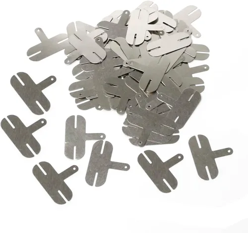 100 piezas 2P tipo H tipo T tiras de acero chapado en níquel para pestañas de soldadura para paquete de batería de litio 18650 DIY, pestaña de