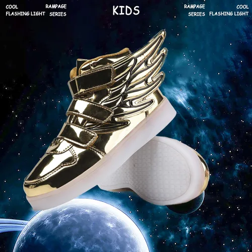 Miniatura 2 de MAQLPC Zapatos deportivos de baile con luz LED para niños y niñas, con carga USB, para Halloween, fiesta de Navidad