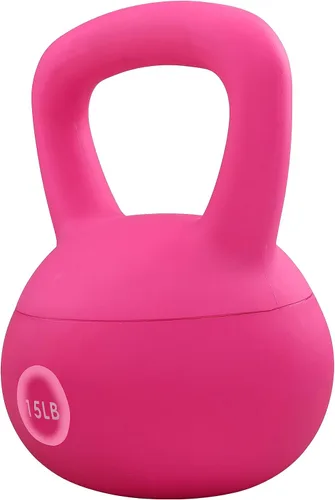 Miniatura 4 de Fitvids Pesas rusas suaves, con relleno de arena de mar y hierro para mujeres y hombres, pesas rusas de vinilo suave codificadas por colores, varios