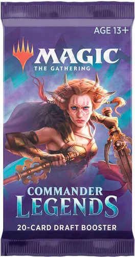 Miniatura 2 de Magic The Gathering Commander Legends Booster Pack - 2 leyendas - Total 20 cartas MTG (1 potenciador de borrador)