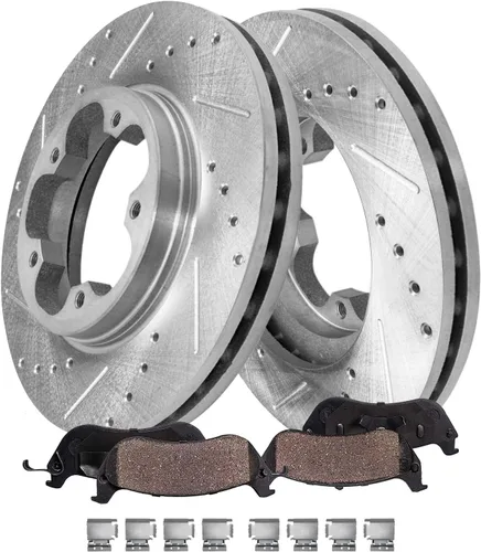 Miniatura 23 de Detroit Axle - Kit de freno trasero para Toyota Camry 2012-2017, Avalon Lexus ES300h ES350 2013-2018, repuesto de pastillas de freno de cerámica