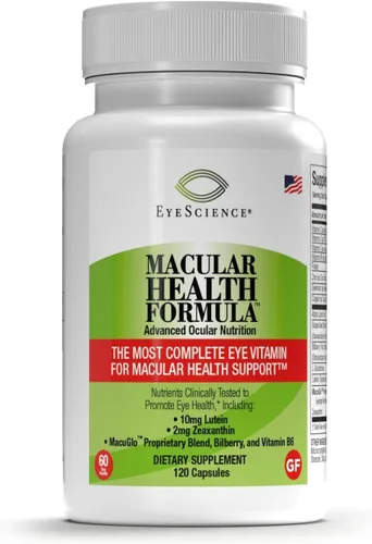 Miniatura 2 de EyeScience Fórmula de salud macular – 120 cápsulas – Suplemento nutricional completo para la salud ocular – Contiene luteína, zeaxantina, vitamina