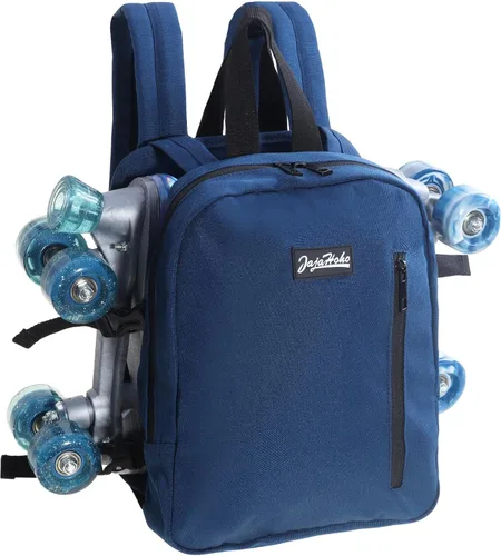 Miniatura 22 de JajaHoho Bolsas para patines de ruedas para mujeres y hombres, mochila multifuncional deportiva para patines de ruedas, patines de hielo, patines