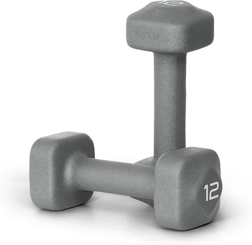 Miniatura 67 de Tone Fitness Pares de Mancuernas de Pesas de Neopreno con Cabeza Cuadrada Antirrodamiento Múltiples Opciones Azul