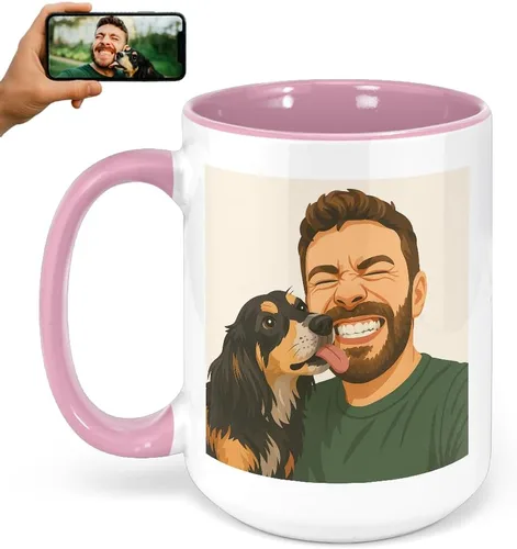 Miniatura 31 de Taza de café personalizada con foto, taza de cerámica personalizada de 11oz, taza de té con foto personalizada, idea única de regalo, Taza Café