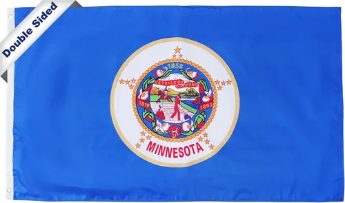 Miniatura 32 de SYII Bandera del estado de Alabama de 3 x 5 pies, banderas de 3 capas de doble cara del estado de Delaware con 2 ojales de latón y cabecera de lona