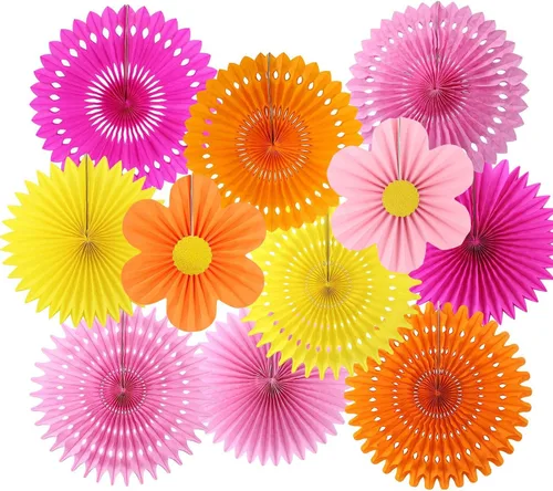 Miniatura 8 de zilue Decoraciones de fiesta pastel de flores de papel para pared, aula, telón de fondo floral, baby shower, fiesta de cumpleaños, decoración