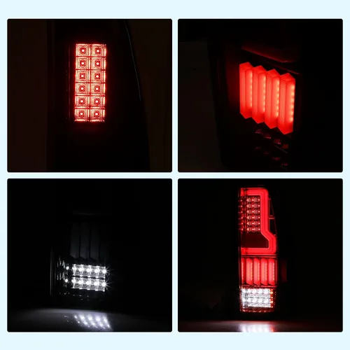 Miniatura 8 de Luces traseras LED para Chevrolet Silverado 1500 2500 3500, 99-02 GMC Sierra 1999-2006, repuesto de 1 par de lentes transparentes