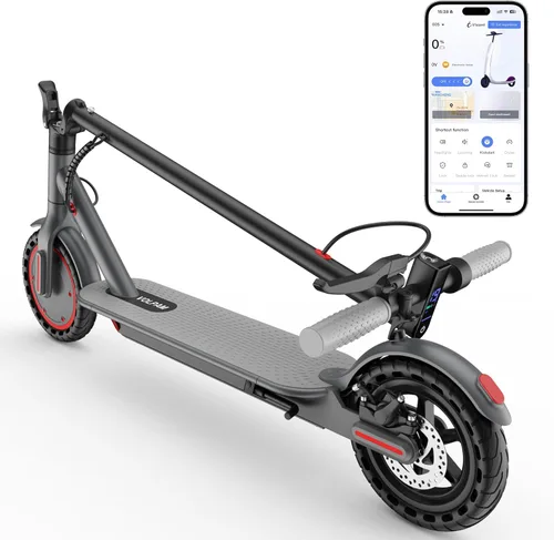 Miniatura 19 de VOLPAM Scooter eléctrico con neumático sólido de 8.5"/10", motor potente de 350 W/500 W y velocidad máxima de 19/22 MPH, alcance de 16 a 28 millas