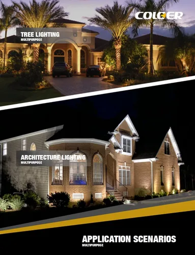 Miniatura 7 de COLOER Focos de Paisaje de Latón Fundido a Presión para Exteriores con Carcasa de Aluminio de 5W, Bombilla LED MR16 2700K 450LM, 12V AC/DC