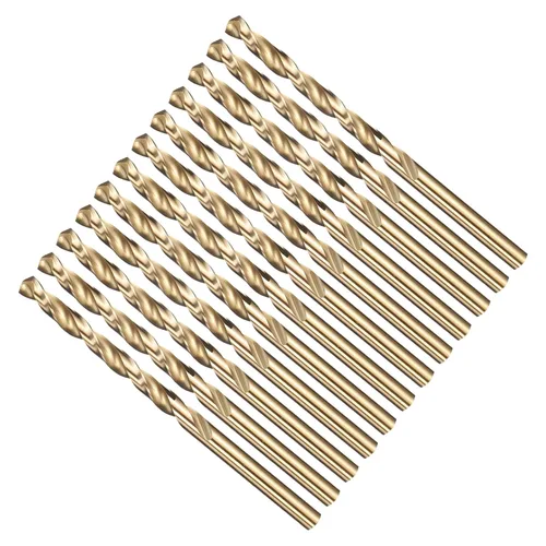 Miniatura 30 de Broca, diámetro de corte de 7/16 pulgadas (0.437 in), 4241 brocas HSS negro y dorado, ángulo de corte de 118° versátil