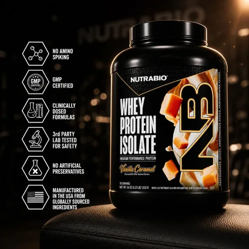 Miniatura 7 de NutraBio 100% Proteína de suero aislado en polvo, 25 g de proteína con perfil completo de aminoácidos, sin transgénicos, sin soja ni gluten, baja