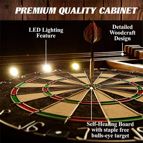 Miniatura 4 de Barrington Official Size Dartboard Multiple Styles Pre-Assembled Pub Style Wood Dartboard Collection