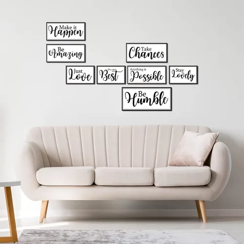 Miniatura 7 de Leinuosen 25 piezas calcomanías inspiradoras para pared, cita motivacional, despegar y pegar, calcomanías de vinilo con citas extraíbles y positivas