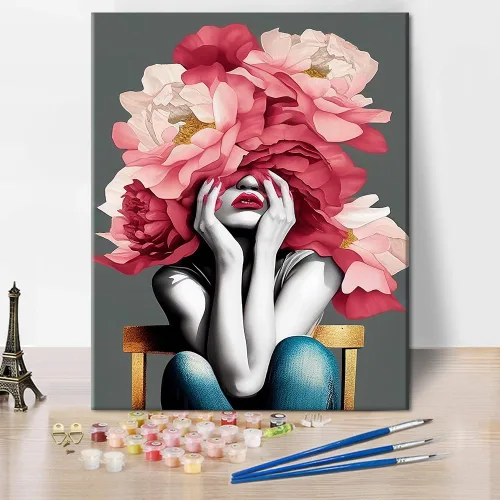 TUMOVO Pintura por números para adultos, principiantes, niñas, kits de pintura por números, pintura acrílica para adultos y niños, pintura por