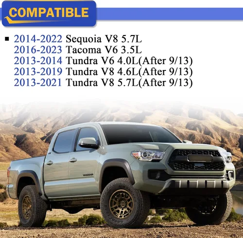 Miniatura 2 de Filtro de aire del motor CA11895 para Toyota Tacoma V6 3.5L de 2016-2023, Toyota Sequoia V8 5.7L de 2014-2022, Toyota Tundra 4.0L 4.6L 5.7L