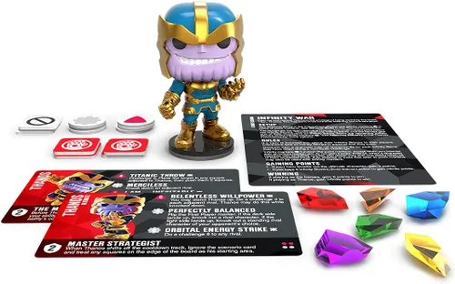 Miniatura 9 de Funko Games Funkoverse Marvel 101 - Thanos de Marvel Comics, juego de mesa de estrategia ligera para niños y adultos (a partir de 10 años), 2 a 4