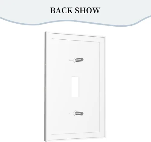 Miniatura 632 de Placa Decorativa de Pared de Granja Rústica con Cuerno de Madera para Puerta de Granero 1 Banda Duplex Cubiertas de Toma Eléctrica Soltera