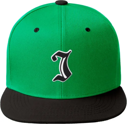 Miniatura 798 de Daxton Gorra clásica con visera de billete plano con letras del alfabeto inglés antiguo de la A a la Z