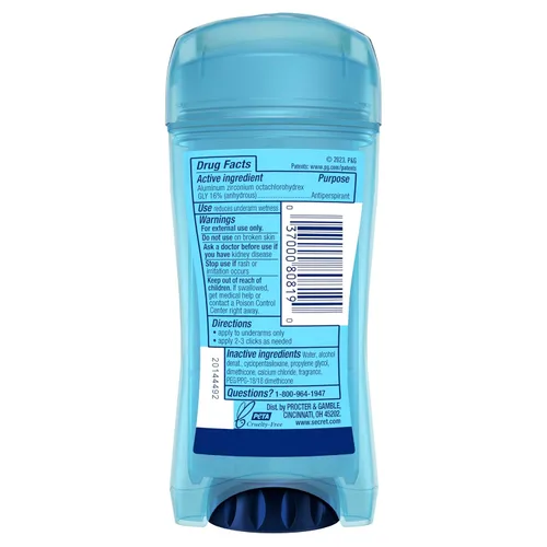 Miniatura 8 de Secret Desodorante antitranspirante para mujer, aroma protector en polvo, gel transparente, Outlast Xtend, 2.6 onzas (paquete de 6)
