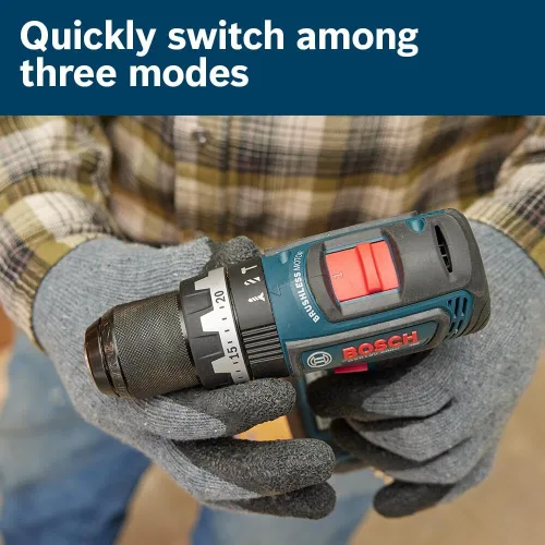 Miniatura 5 de Bosch GSB18V-800CB24 1/2 pulg. Kit de taladro percutor/taladro sin escobillas listo para conectar con (1) batería CORE18V® de 4 Ah de potencia