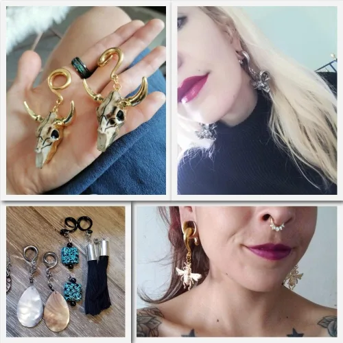 Miniatura 6 de LADEMAYH 3 pares de ganchos cónicos de oreja para bricolaje, calibre colgante, hipoalergénico de acero inoxidable, accesorios de joyería corporal