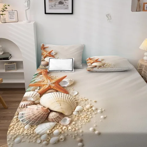Miniatura 3 de Juego de sábanas tamaño individual: sábanas y fundas de almohada, sábanas y fundas de almohada, microfibra suave y bolsillo profundo y patrón sin