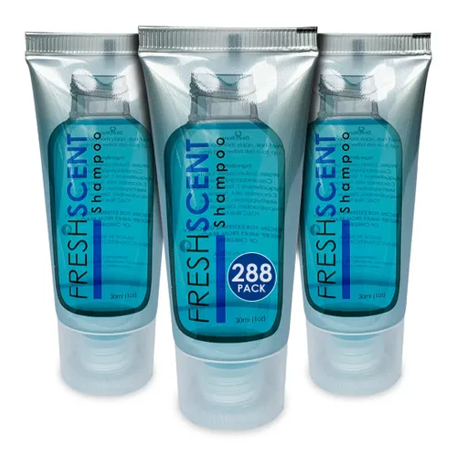 Miniatura 8 de Freshscent Champú 1oz (100 Tube Case) Tamaño del viaje del hotel, Amenidades a granel y artículos de tocador para la hospitalidad